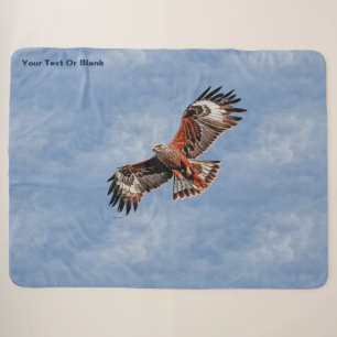 Couverture Sherpa Cerf-volant rouge
