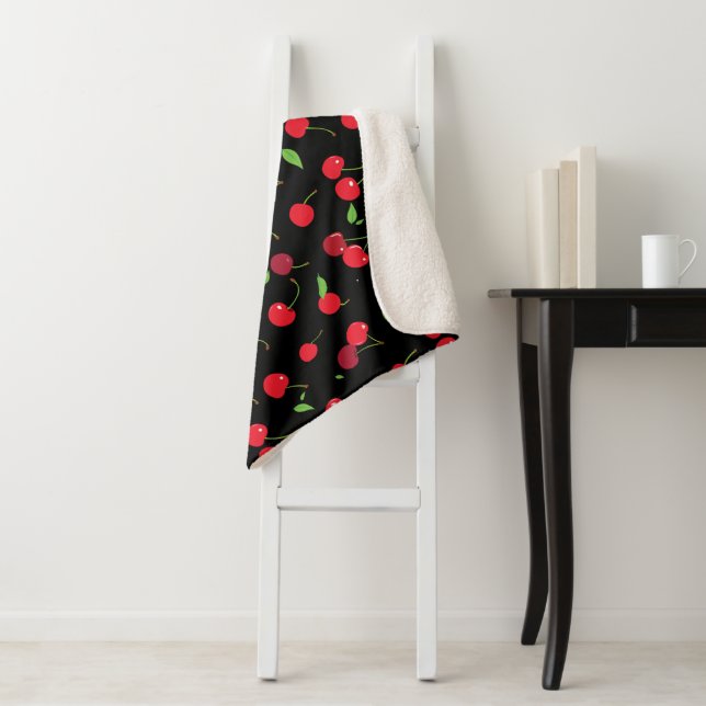 Couverture Sherpa Cerise 2 (En situation)