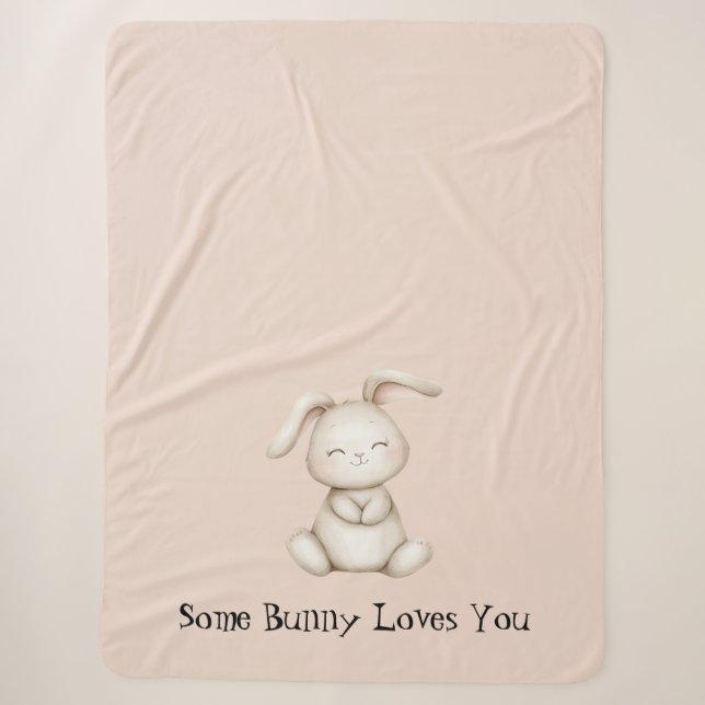Couverture Sherpa Certain Lapin T'aime (Devant)