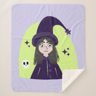 Couverture Sherpa Charming Angry Cute Witch
