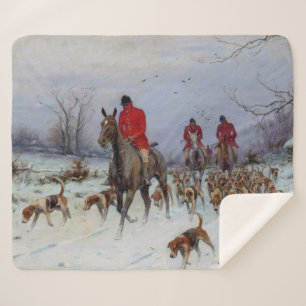 Couverture Sherpa Chasse au renard Cavaliers et chiens rentrant chez