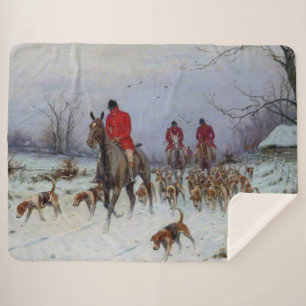 Couverture Sherpa Chasse au renard Cavaliers et chiens rentrant chez