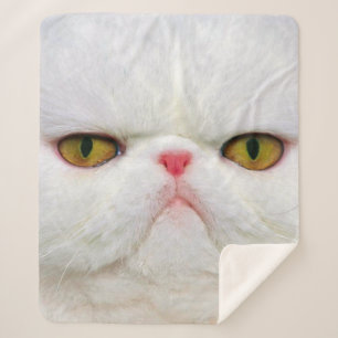 Couverture Sherpa Chat blanc