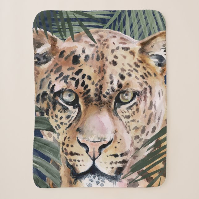 Couverture Sherpa Chat de la jungle - Cheetah (Devant)