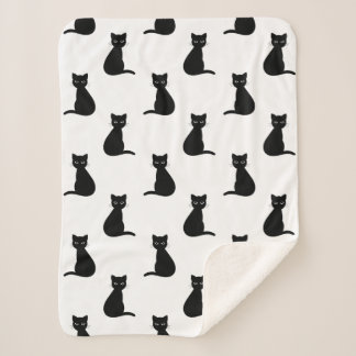 Couverture Sherpa Chats noirs Sherpa Blanket