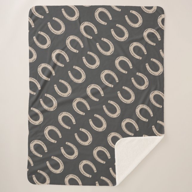 Couverture Sherpa Chaussure Lucky Horse (Devant)