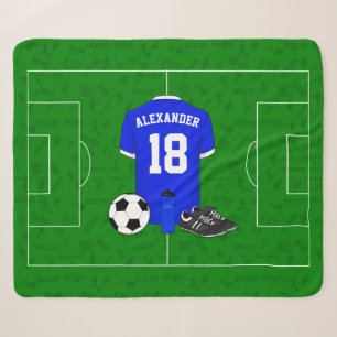 Couverture Sherpa Chemise de football personnalisée