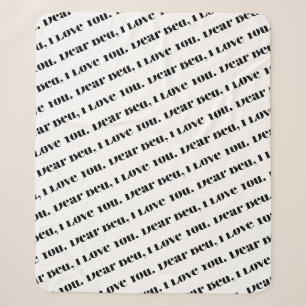 Couverture Sherpa Cher Lit, Je T'Aime Drôle Motif De Texte
