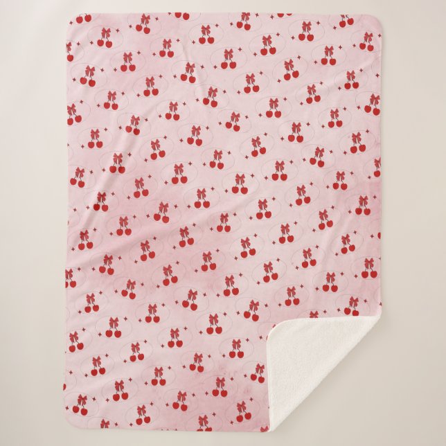 Couverture Sherpa Cherry (Devant)