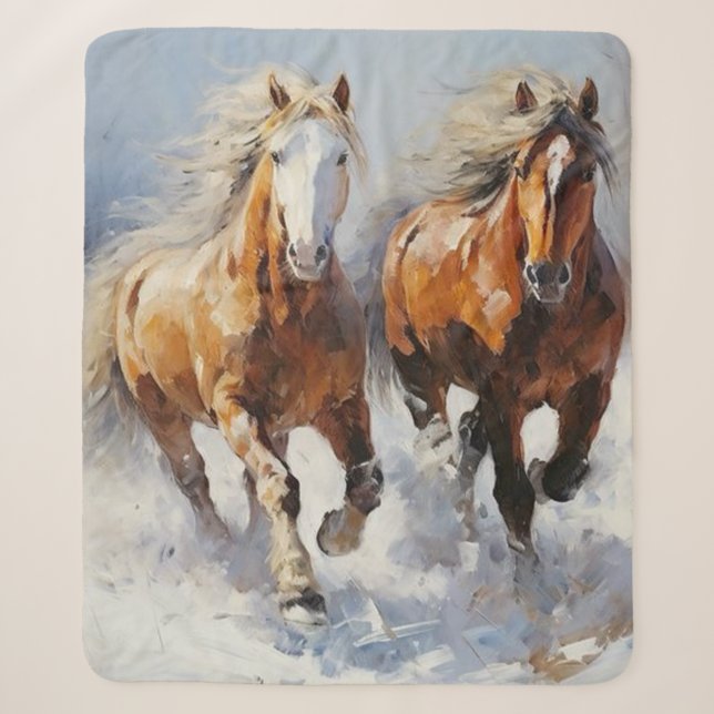 Couverture Sherpa Cheval (Devant)