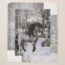 Cheval des Voeux d'hiver 2024 - couleur personnali