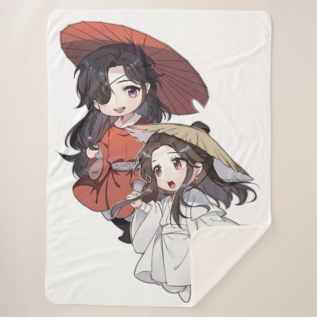 Couverture Sherpa Chibi Tgcf Blanket (Devant)