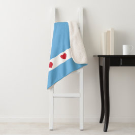 Couverture Sherpa Chicago Love | Sherpa Blanket | Luxueux