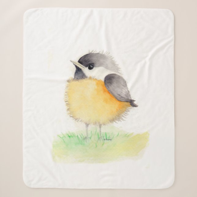 Couverture Sherpa Chickadee Sherpa Blanket (Devant)