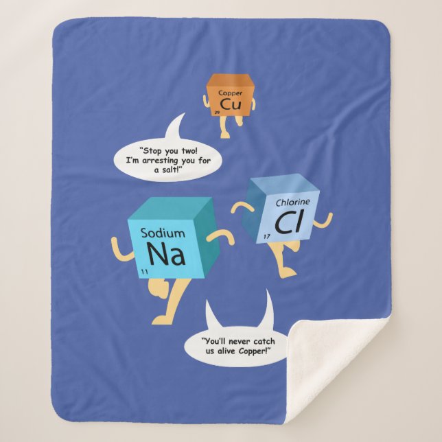 Couverture Sherpa Chimie amusante Science de table périodique (Devant)