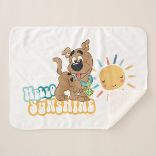 Couverture Sherpa Chiot Scooby-Doo "Bonjour soleil"
