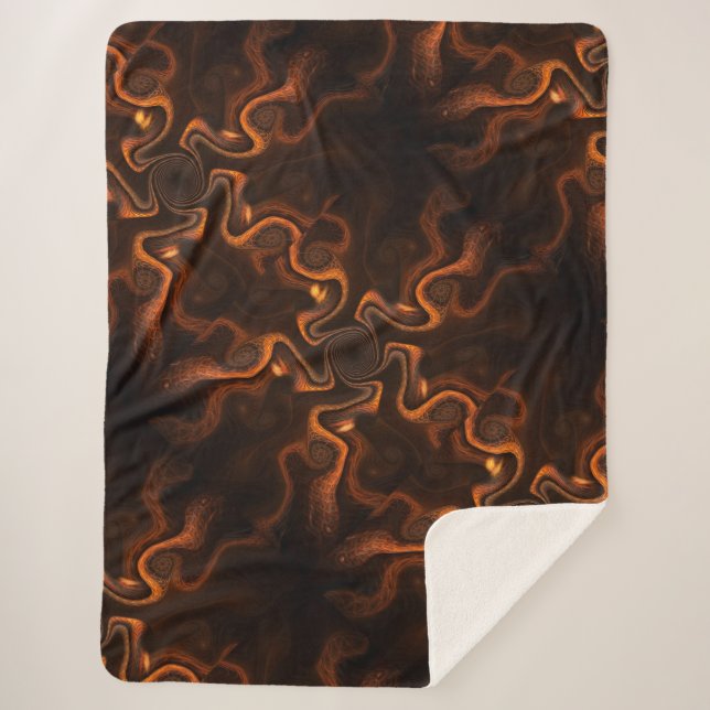 Couverture Sherpa Chocolat mexicain (Devant)