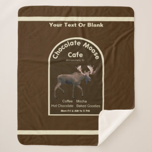 Couverture Sherpa Chocolat Moose Café