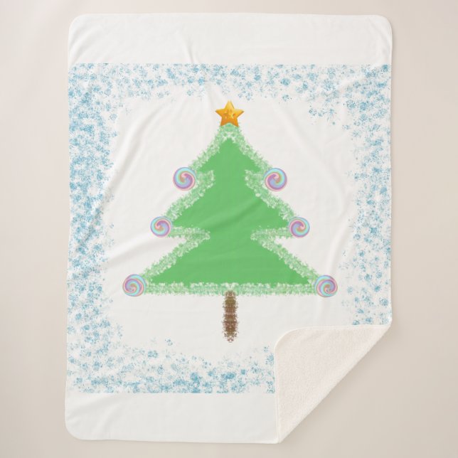 Couverture Sherpa Christmas Tree Sherpa Blanket (Devant)