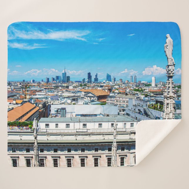 Couverture Sherpa Ciel de Milan (Devant (Horizontal))