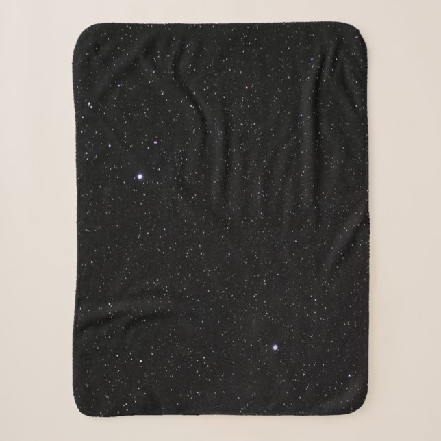 Couverture Sherpa Ciel nocturne avec étoiles (Devant)