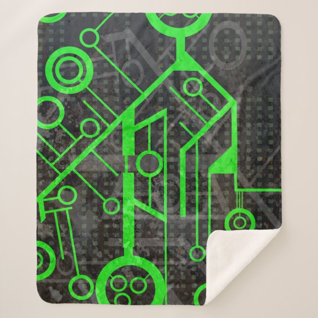 Couverture Sherpa Circuit vert (Devant)