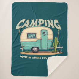 Couverture Sherpa Citation Camper et Camping Vintage