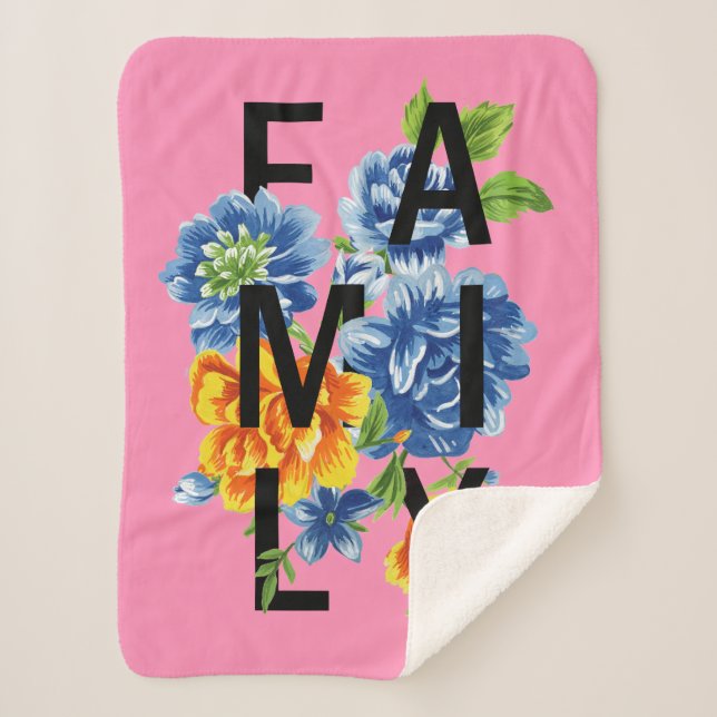 Couverture Sherpa Citation de famille florale (Devant)
