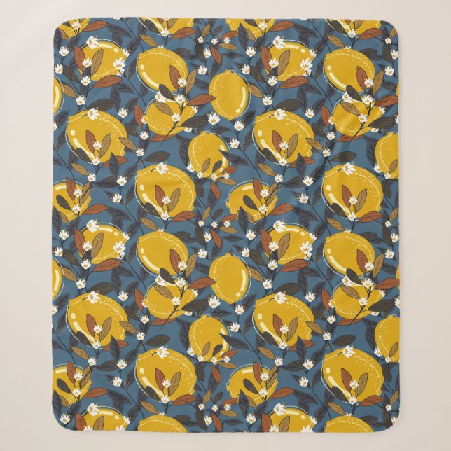 Couverture Sherpa Citron (Devant)