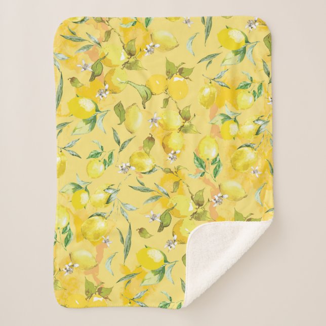 Couverture Sherpa citron vert IV (Devant)