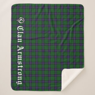 Couverture Sherpa Clan Armstrong Tartan