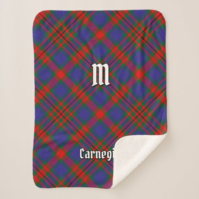 Couverture Sherpa Clan Carnegie Tartan (Devant)