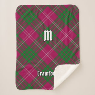 Couverture Sherpa Clan Crawford Tartan Sherpa Blanket
