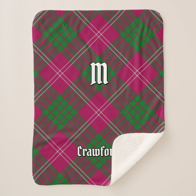 Couverture Sherpa Clan Crawford Tartan Sherpa Blanket (Devant)
