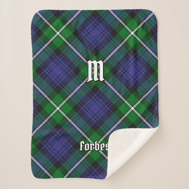 Couverture Sherpa Clan Forbes Tartan (Devant)