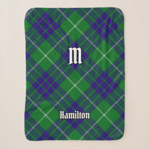 Couverture Sherpa Clan Hamilton Chasse Tartan Sherpa Blanket