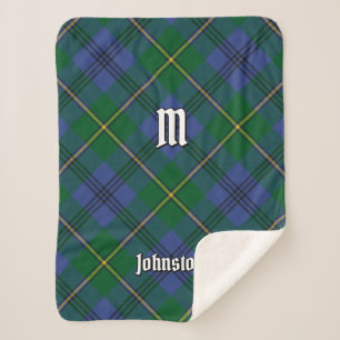 Couverture Sherpa Clan Johnston Tartan Sherpa Blanket