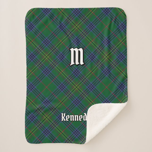 Couverture Sherpa Clan Kennedy Tartan (Devant)
