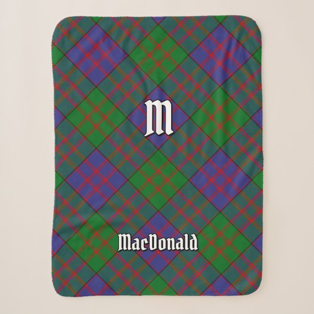 Couverture Sherpa Clan MacDonald Tartan Sherpa Blanket (Devant)