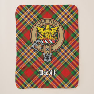 Couverture Sherpa Clan MacGill Crest sur Tartan
