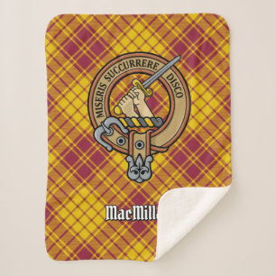 Couverture Sherpa Clan MacMillan Crest sur le tatan de robe