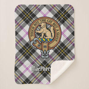 Couverture Sherpa Clan MacPherson Crest sur le tatan de robe