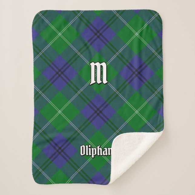 Couverture Sherpa Clan Oliphant Tartan Sherpa Blanket (Devant)