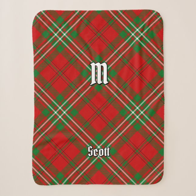 Couverture Sherpa Clan Scott Red Tartan Sherpa Blanket (Devant)