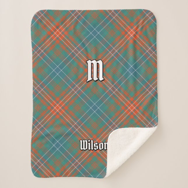 Couverture Sherpa Clan Wilson Ancienne Tartan (Devant)