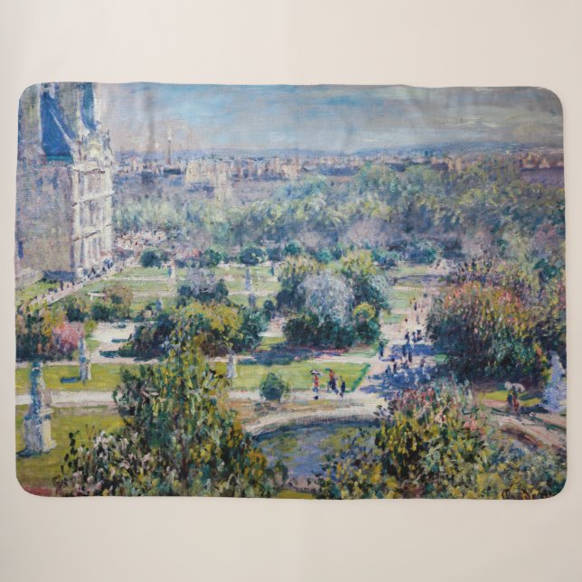 Couverture Sherpa Claude Monet - Les Jardins des Tuileries (Devant (Horizontal))