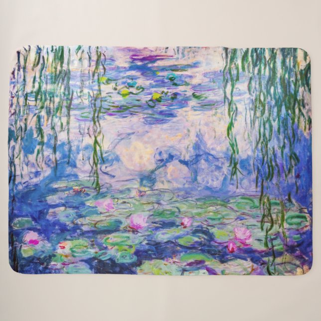 Couverture Sherpa Claude Monet - Nymphéas / Nymphéas 1919 (Devant (Horizontal))