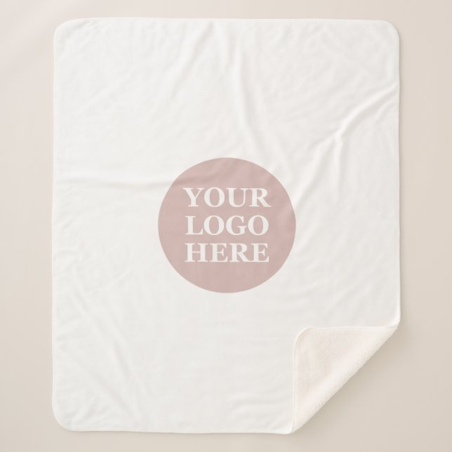 Couverture Sherpa Code QR noir élégant et élégant (Devant)