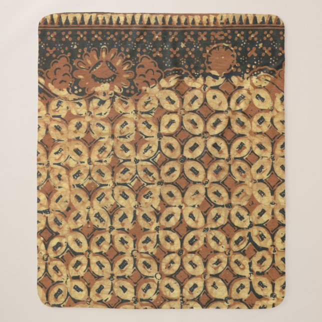 Couverture Sherpa Coffee Bean Earthy Boho Rustique (Devant)
