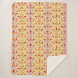 Couverture Sherpa Colibris et coeurs